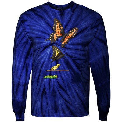 Butterfly Lifecycle Tie-Dye Long Sleeve Shirt