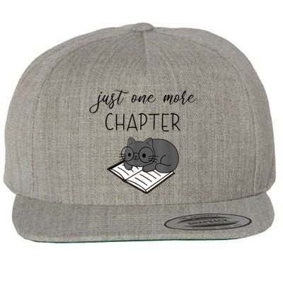 Book Lover Book Worm Reading Cat Lover Wool Snapback Cap