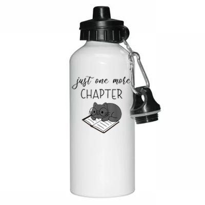 Book Lover Book Worm Reading Cat Lover Aluminum Water Bottle