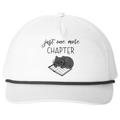 Book Lover Book Worm Reading Cat Lover Snapback Five-Panel Rope Hat