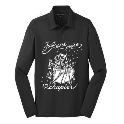 Book Lover Silk Touch Performance Long Sleeve Polo