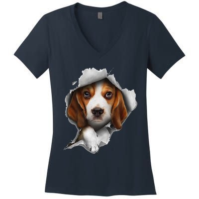 Beagle Lover, Beagle Puppy, Beagle Owner, Beagle Women's V-Neck T-Shirt