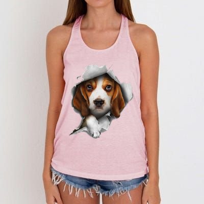 Beagle Lover, Beagle Puppy, Beagle Owner, Beagle Women's Knotted Racerback Tank