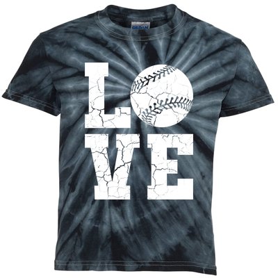 Baseball Love Kids Tie-Dye T-Shirt