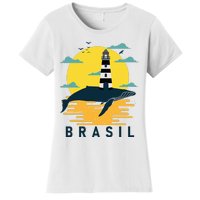 Brasil Lighthouse Bahia Barra Brazil Sunset Souvenir Tourist Women's T-Shirt