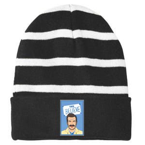 Believe Lasso Richmond Soccer Striped Beanie with Solid Band