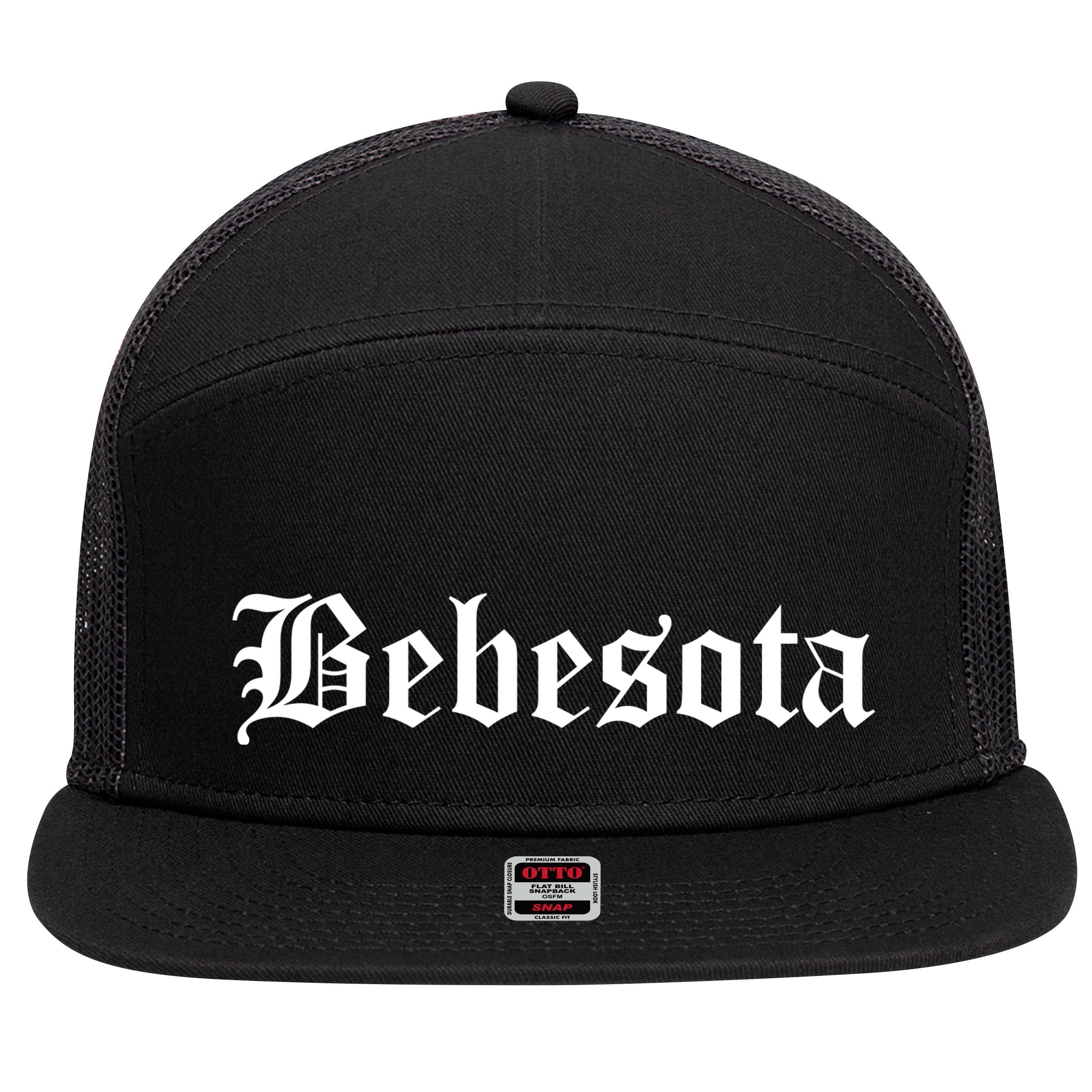 Bebesota Latina 7 Panel Mesh Trucker Snapback Hat