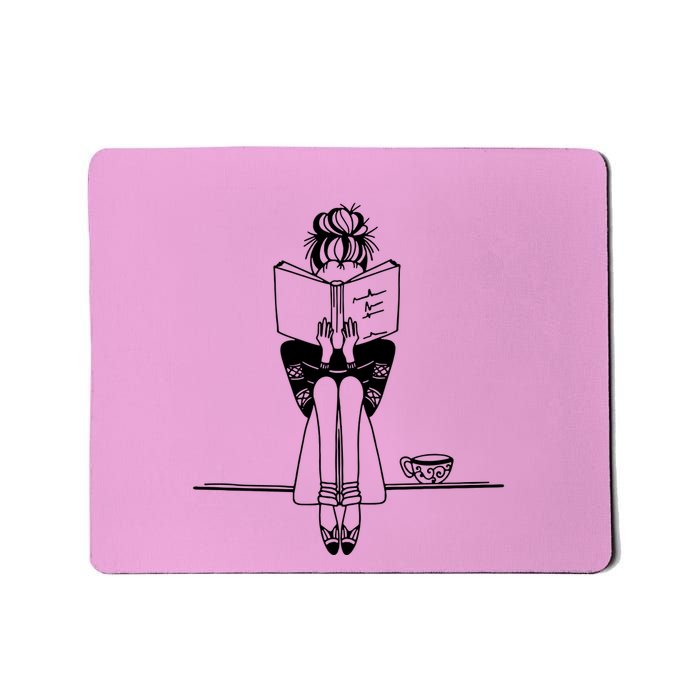 Book Lover Blogger Book Nerd Coffee Reading Reader Mousepad