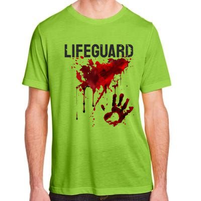 Bloody Lifeguard Blood Splatter Blood Stained Fun Adult ChromaSoft Performance T-Shirt