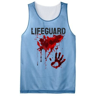 Bloody Lifeguard Blood Splatter Blood Stained Fun Mesh Reversible Basketball Jersey Tank