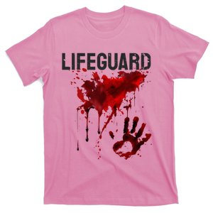 Bloody Lifeguard Blood Splatter Blood Stained Fun T-Shirt