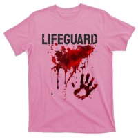 Bloody Lifeguard Blood Splatter Blood Stained Fun T-Shirt