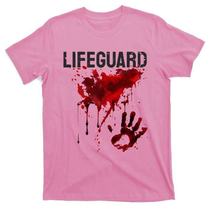 Bloody Lifeguard Blood Splatter Blood Stained Fun T-Shirt