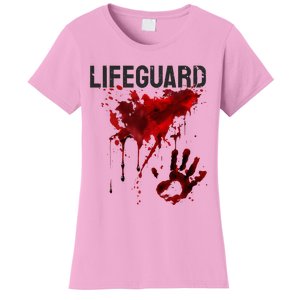 Bloody Lifeguard Blood Splatter Blood Stained Fun Women's T-Shirt