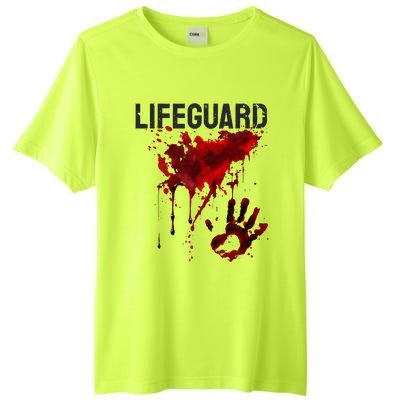 Bloody Lifeguard Blood Splatter Blood Stained Fun Tall Fusion ChromaSoft Performance T-Shirt