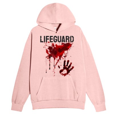 Bloody Lifeguard Blood Splatter Blood Stained Fun Urban Pullover Hoodie