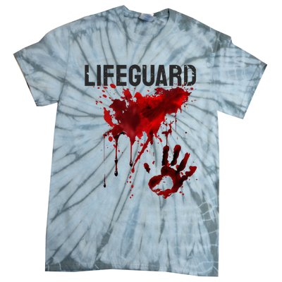 Bloody Lifeguard Blood Splatter Blood Stained Fun Tie-Dye T-Shirt