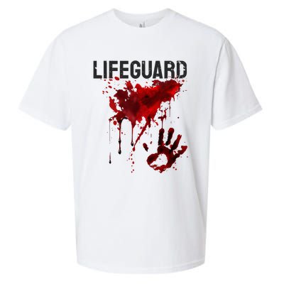 Bloody Lifeguard Blood Splatter Blood Stained Fun Sueded Cloud Jersey T-Shirt