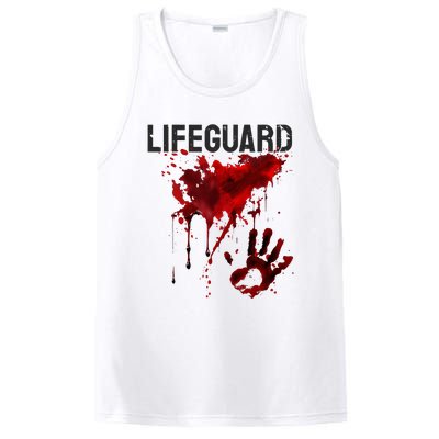 Bloody Lifeguard Blood Splatter Blood Stained Fun PosiCharge Competitor Tank