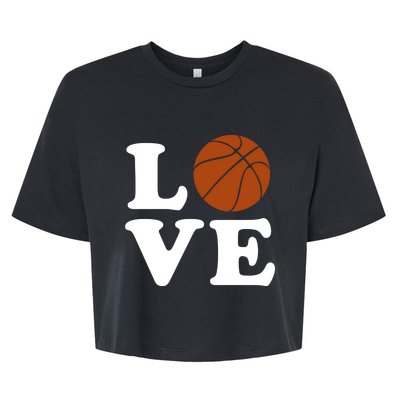 Basketball Love Bella+Canvas Jersey Crop Tee