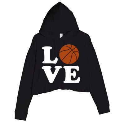 Basketball Love Crop Fleece Hoodie