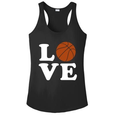 Basketball Love Ladies PosiCharge Competitor Racerback Tank