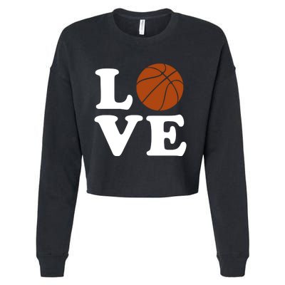 Basketball Love Cropped Pullover Crew