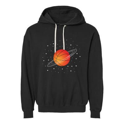 Basketball Lovers Basketball Player Funny Basketball Space Garment-Dyed Fleece Hoodie