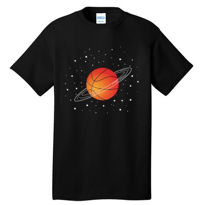 Basketball Lovers Basketball Player Funny Basketball Space Tall T-Shirt