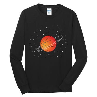 Basketball Lovers Basketball Player Funny Basketball Space Tall Long Sleeve T-Shirt