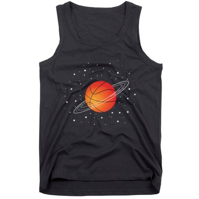 Basketball Lovers Basketball Player Funny Basketball Space Tank Top