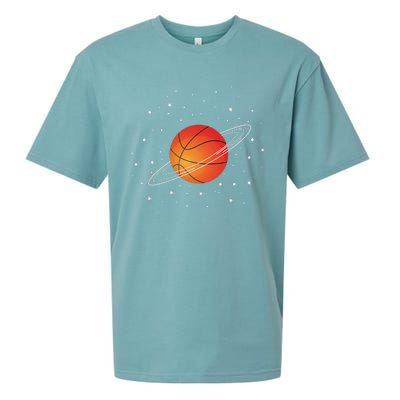 Basketball Lovers Basketball Player Funny Basketball Space Sueded Cloud Jersey T-Shirt