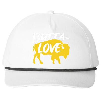 Buffa Love Buffalo Choose Love Design Snapback Five-Panel Rope Hat