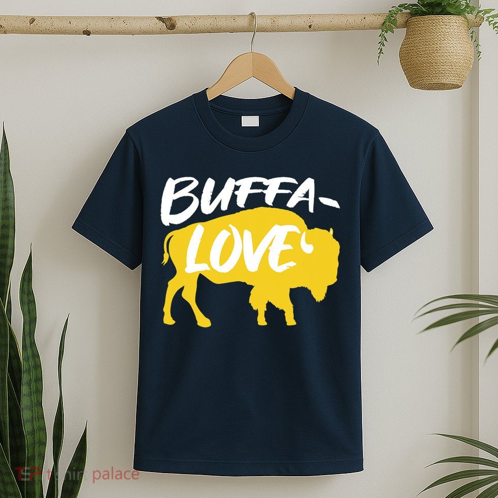 Buffa Love Buffalo Choose Love Design T-Shirt