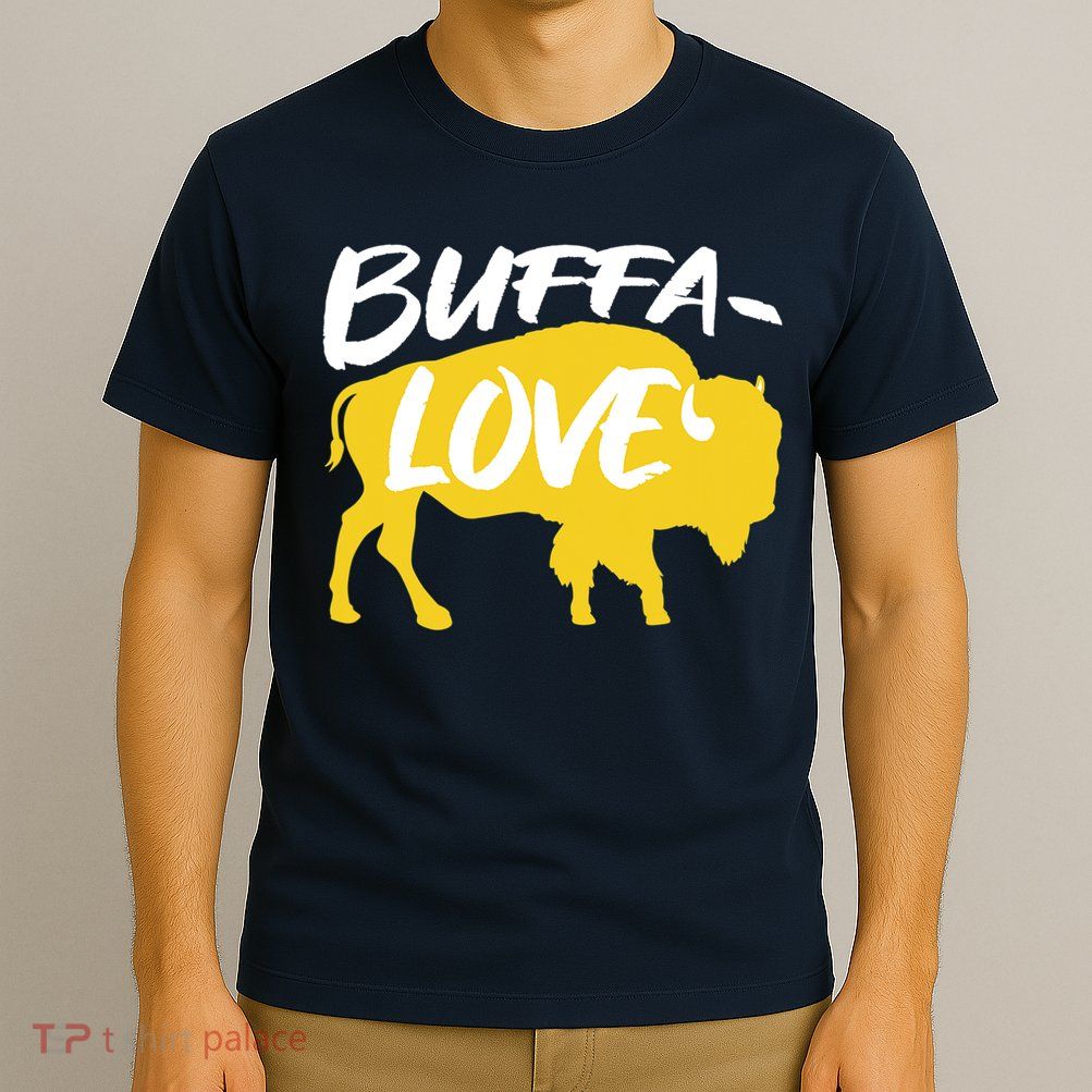 Buffa Love Buffalo Choose Love Design T-Shirt