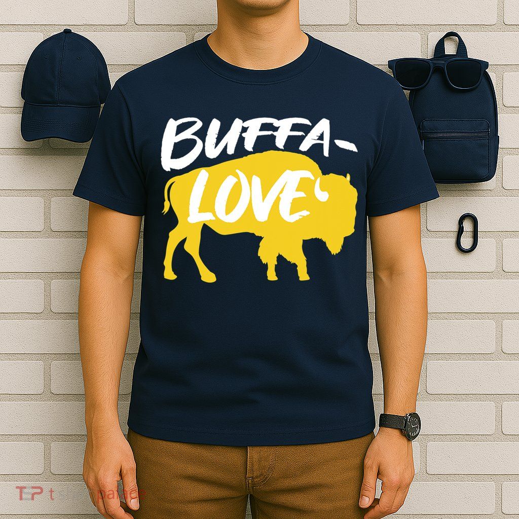 Buffa Love Buffalo Choose Love Design T-Shirt