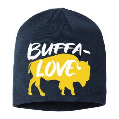 Buffa Love Buffalo Choose Love Design Sustainable Beanie