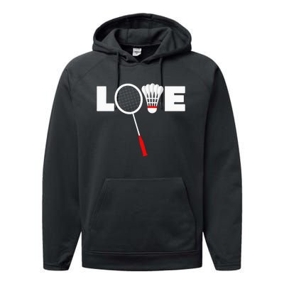 Badminton LOVE Performance Fleece Hoodie