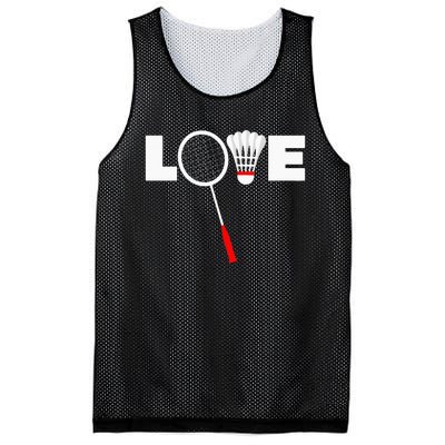 Badminton LOVE Mesh Reversible Basketball Jersey Tank