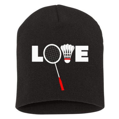 Badminton LOVE Short Acrylic Beanie