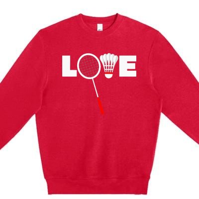 Badminton LOVE Premium Crewneck Sweatshirt