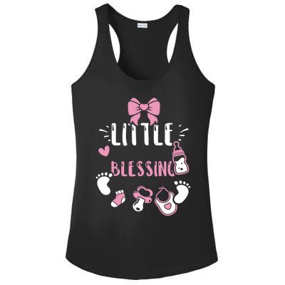 Baby: Little Blessing Cute Gift Sayings Gift Ladies PosiCharge Competitor Racerback Tank