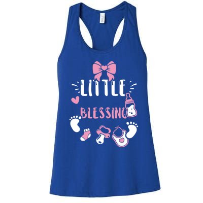 Baby: Little Blessing Cute Gift Sayings Gift Women's Racerback Tank