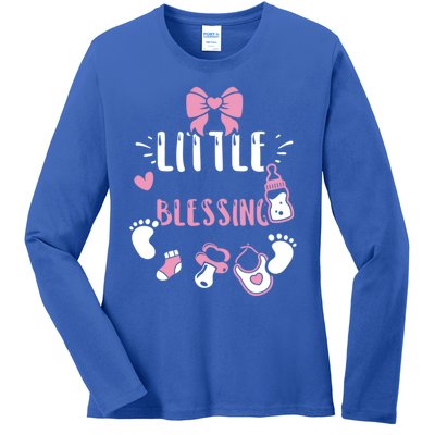 Baby: Little Blessing Cute Gift Sayings Gift Ladies Long Sleeve Shirt