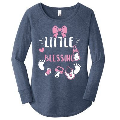 Baby: Little Blessing Cute Gift Sayings Gift Women's Perfect Tri Tunic Long Sleeve Shirt