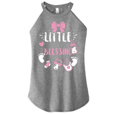 Baby: Little Blessing Cute Gift Sayings Gift Women's Perfect Tri Rocker Tank