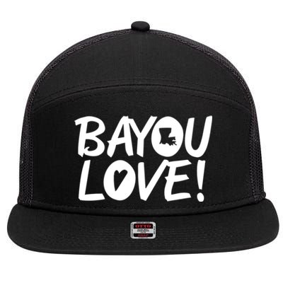 Bayou Love 7 Panel Mesh Trucker Snapback Hat