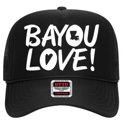 Bayou Love High Crown Mesh Back Trucker Hat