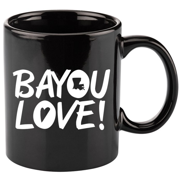 Bayou Love 11oz C Handle Ceramic Mug