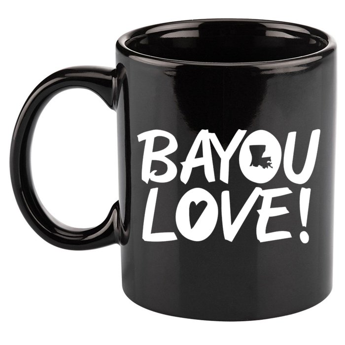 Bayou Love 11oz C Handle Ceramic Mug